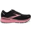 BROOKS Adrenaline GTS 22 Wide D Womens Running Shoes Black/Dianthus/Silver