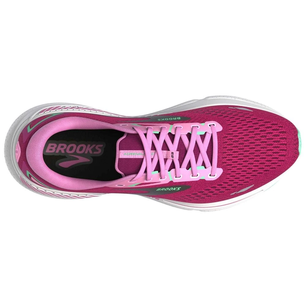 BROOKS Adrenaline GTS 23 Womens Running Shoes Pink/Festival Fuchsia/Black 3 BROOKS Adrenaline GTS 23 Womens Running Shoes Pink/Festival Fuchsia/Black - Image 3