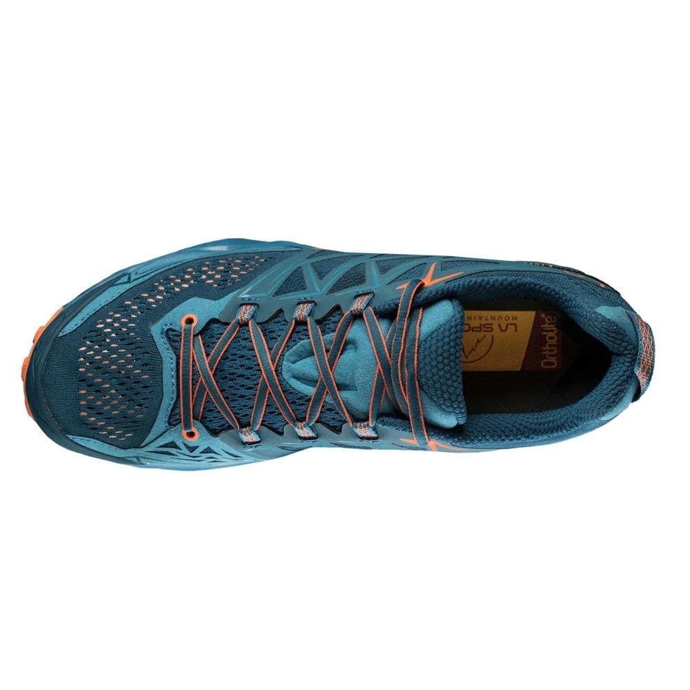 La Sportiva Akyra Mens Trail Running Shoes Ocean/Flame 3 La Sportiva Akyra Mens Trail Running Shoes Ocean/Flame - Image 3
