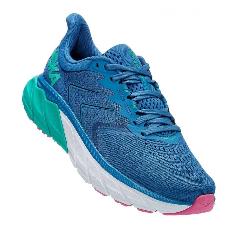 Hoka Arahi 5 Womens Running Shoes Vallarta Blue/Atlantis 2 Hoka Arahi 5 Womens Running Shoes Vallarta Blue/Atlantis - Image 2
