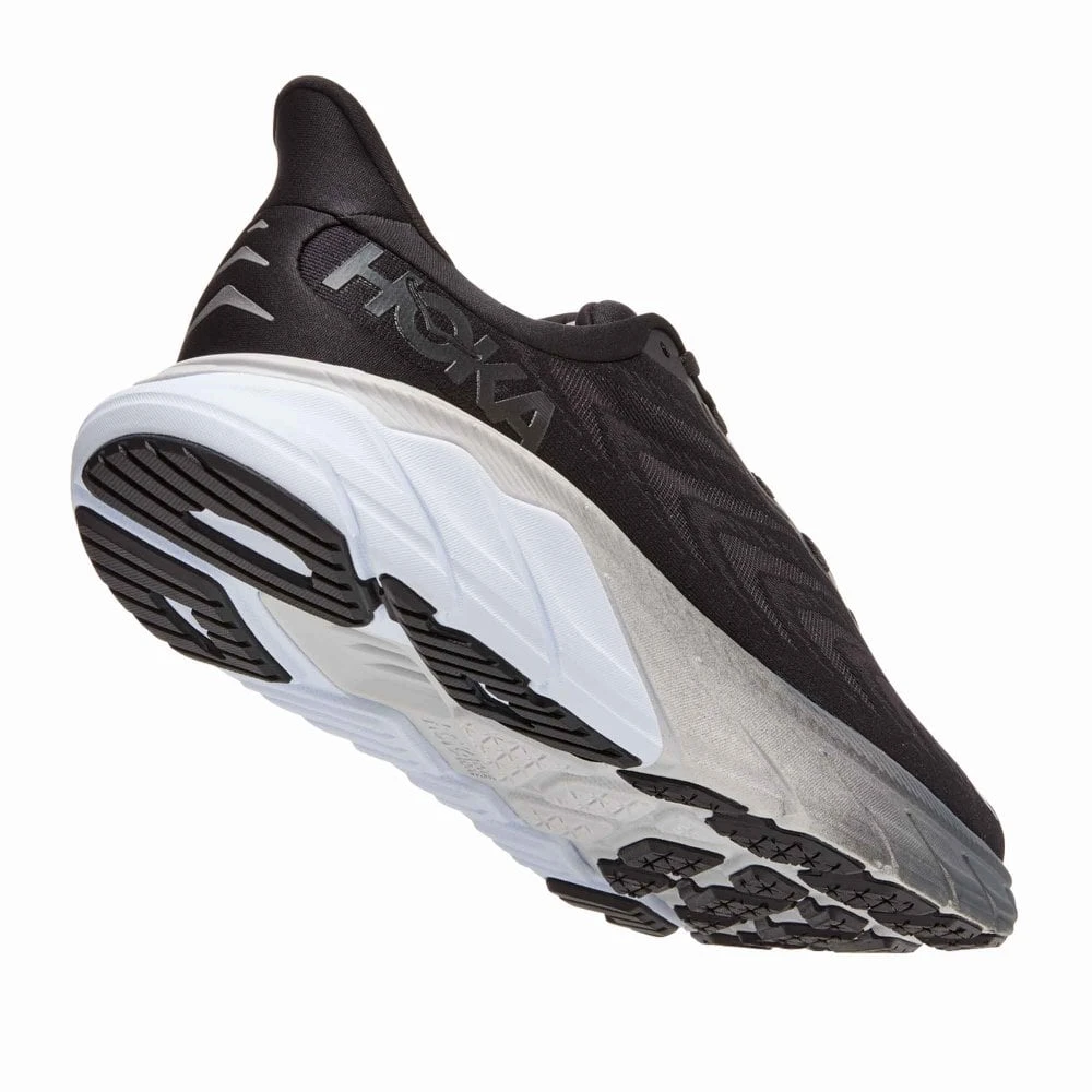 Hoka Arahi 6 Wide 2E Mens Running Shoes Black/White 2 Hoka Arahi 6 Wide 2E Mens Running Shoes Black/White - Image 2