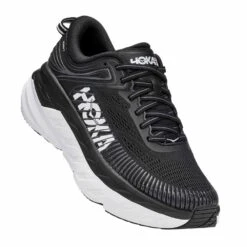 Hoka Bondi 7 Wide 2E Mens Road Running Shoes Black/White -Run Gear Shop bondi 7 wide 2e mens road running shoes black white p7678 30322 image