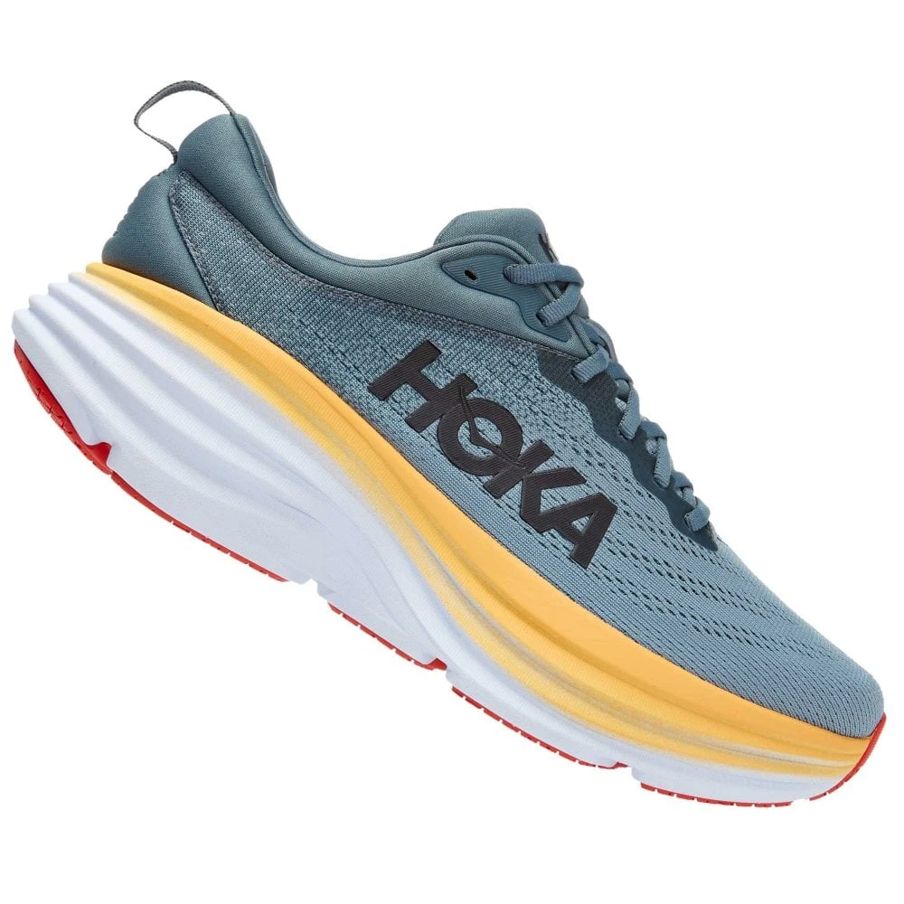 Hoka Bondi 8 Extra Wide 4E Mens Running Shoes Goblin Blue/Mountain Spring 1 Hoka Bondi 8 Extra Wide 4E Mens Running Shoes Goblin Blue/Mountain Spring