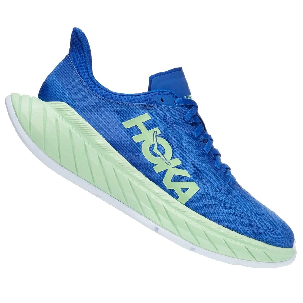 Hoka Carbon X 2 Mens Road Running Shoes Dazzling Blue/Green Ash 1 Hoka Carbon X 2 Mens Road Running Shoes Dazzling Blue/Green Ash