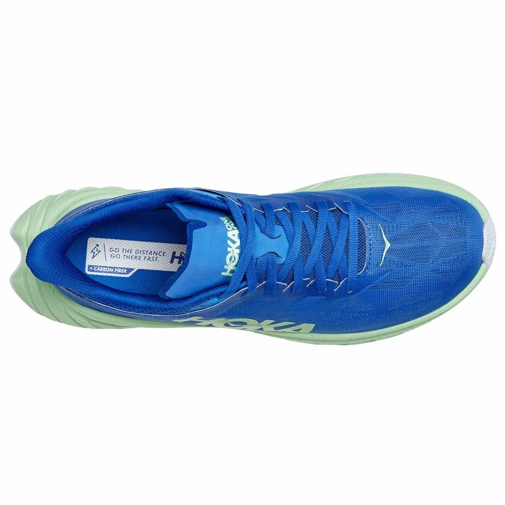 Hoka Carbon X 2 Mens Road Running Shoes Dazzling Blue/Green Ash 2 Hoka Carbon X 2 Mens Road Running Shoes Dazzling Blue/Green Ash - Image 2
