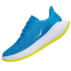 Hoka Carbon X 2 Mens Road Running Shoes Diva Blue/Citrus -Run Gear Shop carbon x 2 mens road running shoes diva blue citrus p6240 24570 image