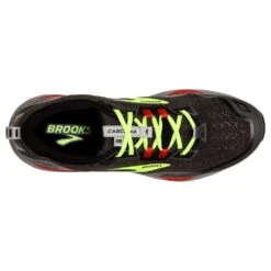 BROOKS Cascadia 15 Mens Trail Running Shoes Black/Raven/Cherry Tomato -Run Gear Shop cascadia 15 mens trail running shoes black raven cherry tomato p5939 23413 image