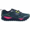 BROOKS Cascadia 15 Womens Trail Running Shoes Navy/Pink/Yellow