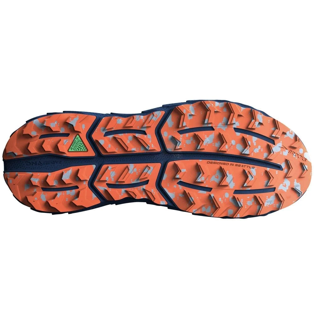 BROOKS Cascadia 17 GTX Mens Waterproof Trail Running Shoes Black/Blue/Firecracker 3 BROOKS Cascadia 17 GTX Mens Waterproof Trail Running Shoes Black/Blue/Firecracker - Image 3