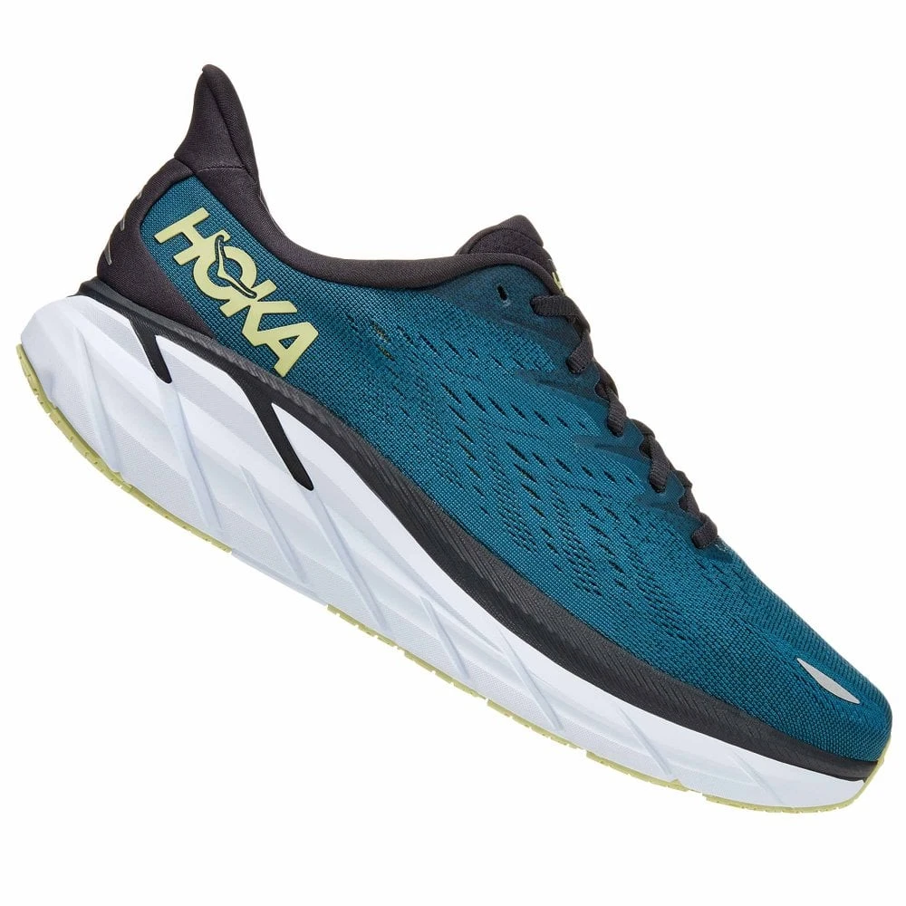 Hoka Clifton 8 Mens Road Running Shoes Blue Coral/Butterfly 1 Hoka Clifton 8 Mens Road Running Shoes Blue Coral/Butterfly