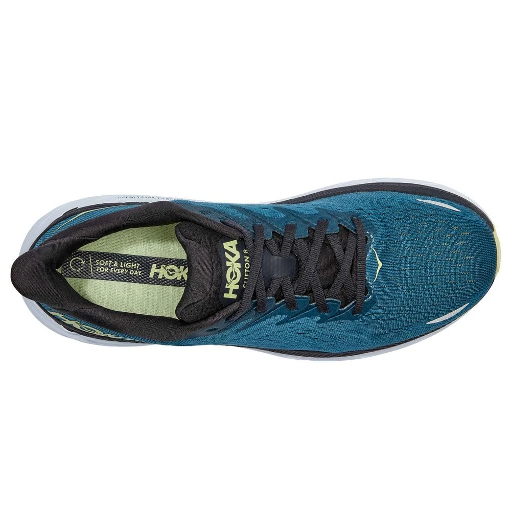 Hoka Clifton 8 Mens Road Running Shoes Blue Coral/Butterfly 2 Hoka Clifton 8 Mens Road Running Shoes Blue Coral/Butterfly - Image 2