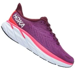 Hoka Clifton 8 Womens Running Shoes Grape Wine/Beauty Berry