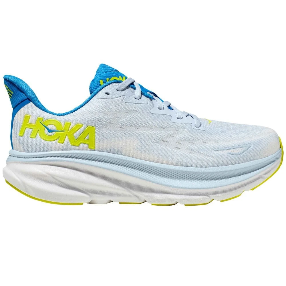 Hoka Clifton 9 Wide 2E Mens Running Shoes Ice Water/Evening Primrose 1 Hoka Clifton 9 Wide 2E Mens Running Shoes Ice Water/Evening Primrose