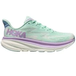 Hoka Clifton 9 Wide Womens Running Shoes Sunlit Ocean/Lilac Mist
