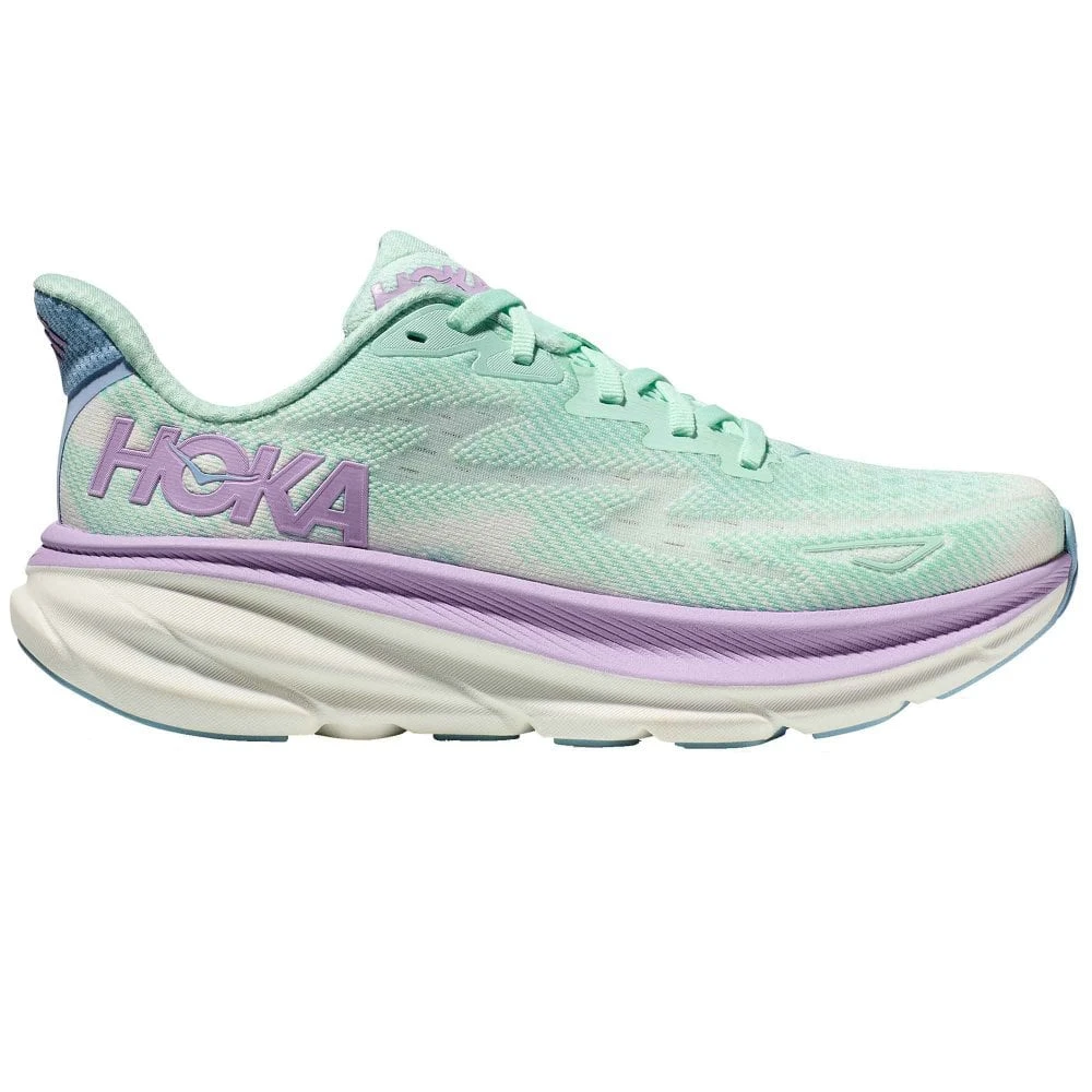 Hoka Clifton 9 Wide Womens Running Shoes Sunlit Ocean/Lilac Mist 1 Hoka Clifton 9 Wide Womens Running Shoes Sunlit Ocean/Lilac Mist