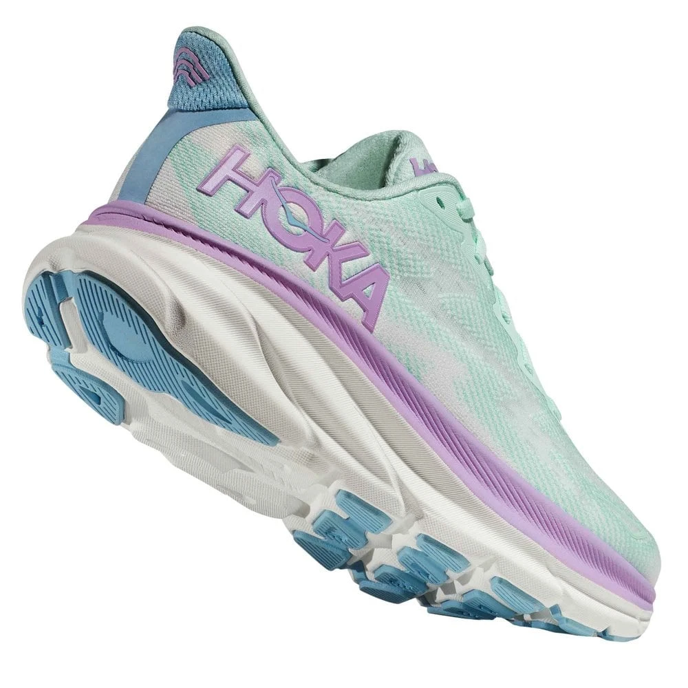 Hoka Clifton 9 Wide Womens Running Shoes Sunlit Ocean/Lilac Mist 2 Hoka Clifton 9 Wide Womens Running Shoes Sunlit Ocean/Lilac Mist - Image 2