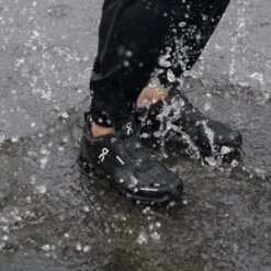 On Cloudflyer Waterproof Womens Road Running Shoes With Support Black & Lunar -Run Gear Shop cloudflyer waterproof womens road running shoes with support black lunar p4716 15338 image