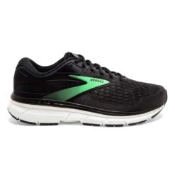 BROOKS Dyad 11 Extra Wide 2E Womens Running Shoes Black/Ebony/Green