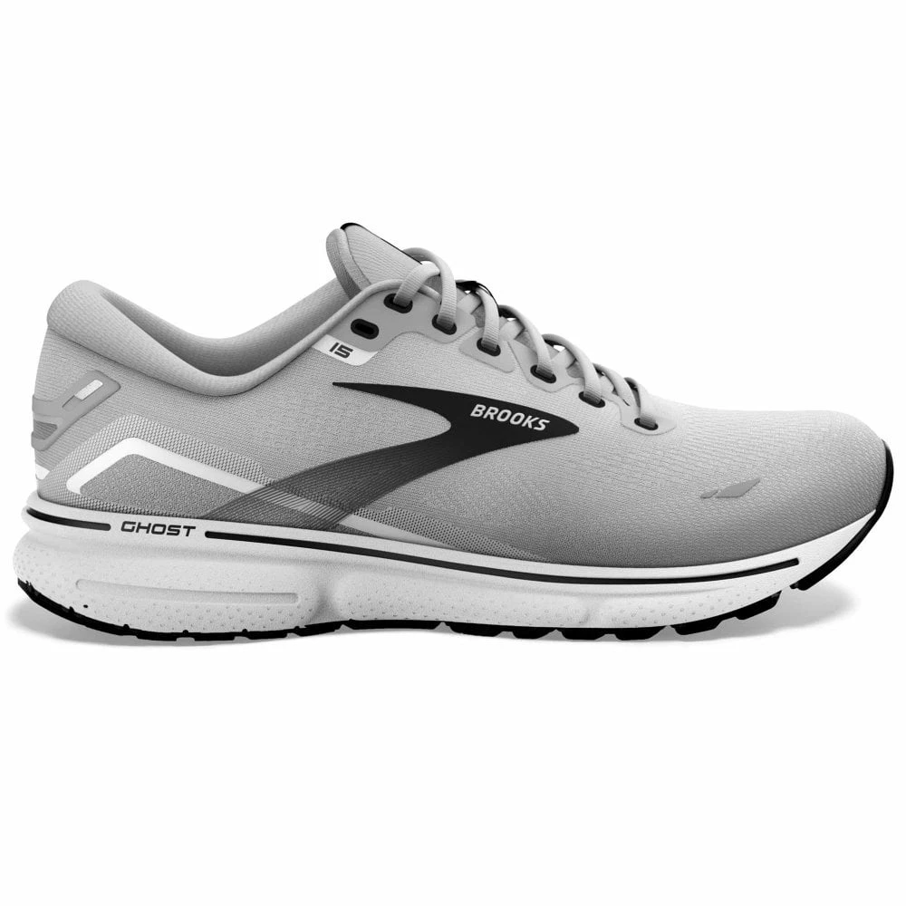 BROOKS Ghost 15 Extra Wide 4E Mens Running Shoes Alloy/Oyster/Black 1 BROOKS Ghost 15 Extra Wide 4E Mens Running Shoes Alloy/Oyster/Black