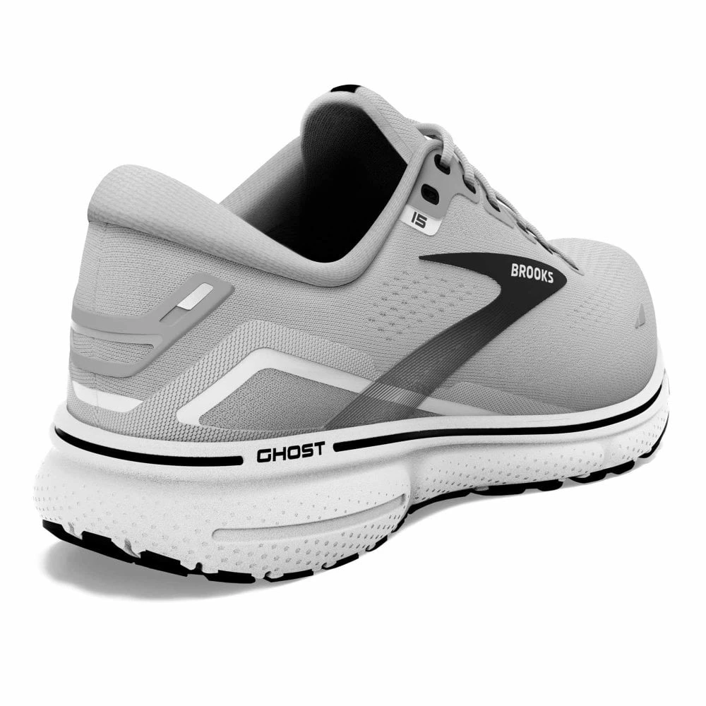 BROOKS Ghost 15 Extra Wide 4E Mens Running Shoes Alloy/Oyster/Black 2 BROOKS Ghost 15 Extra Wide 4E Mens Running Shoes Alloy/Oyster/Black - Image 2