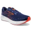 BROOKS Glycerin 20 Wide 2E Mens Running Shoes Blue Depths/Palace Blue/Orange
