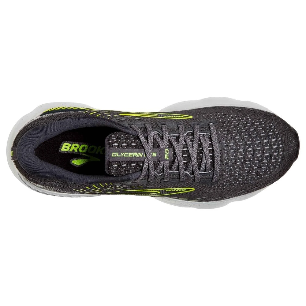 BROOKS Glycerin GTS 20 Womens Running Shoes Ebony/White/Nightlife 2 BROOKS Glycerin GTS 20 Womens Running Shoes Ebony/White/Nightlife - Image 2