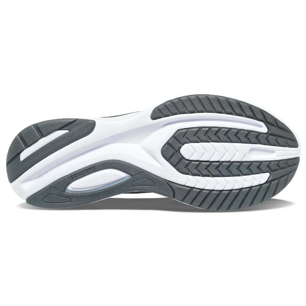 Saucony Guide 15 Wide Mens Support Running Shoes Black/White 3 Saucony Guide 15 Wide Mens Support Running Shoes Black/White - Image 3