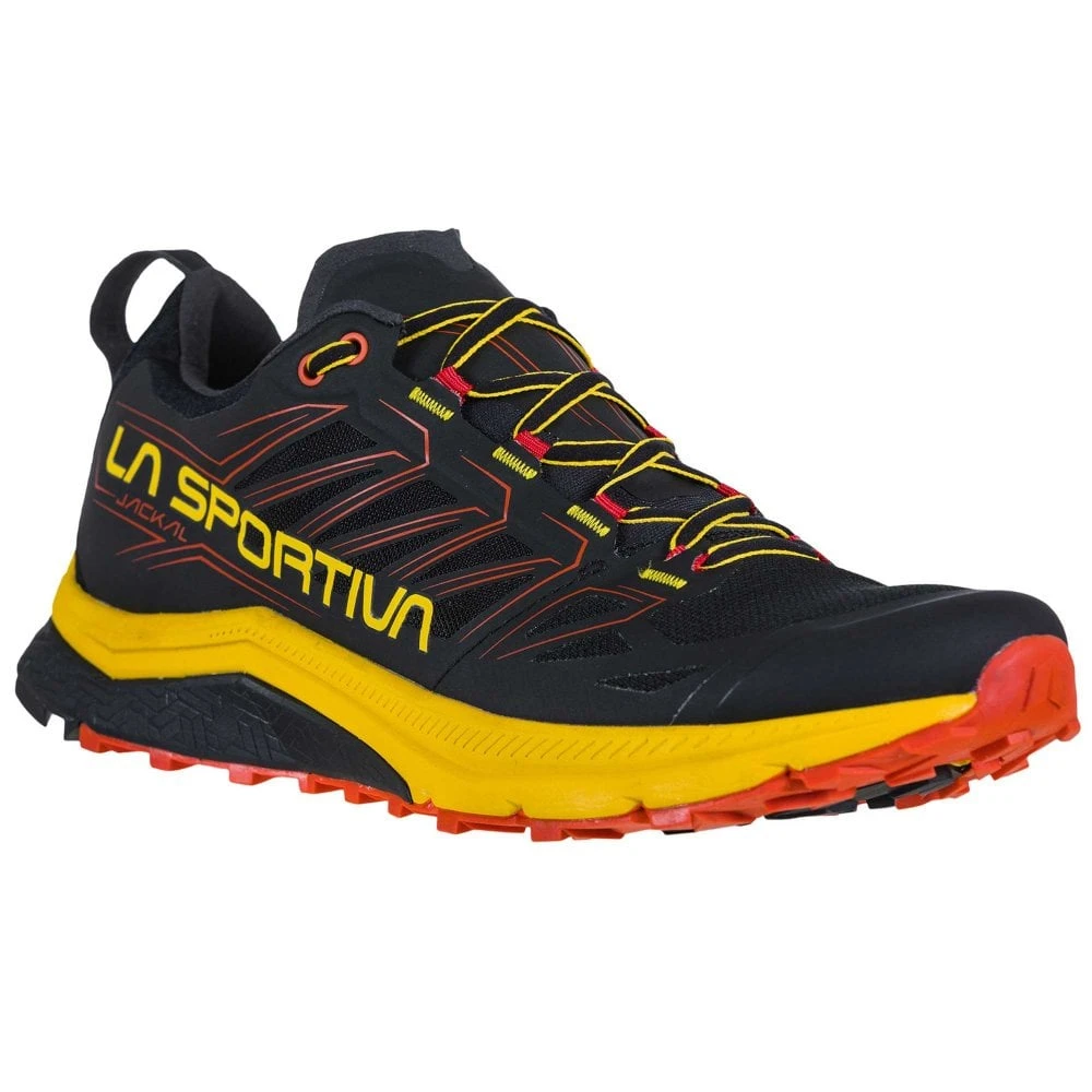 La Sportiva Jackal Mens Trail Running Shoes Black/Yellow 1 La Sportiva Jackal Mens Trail Running Shoes Black/Yellow