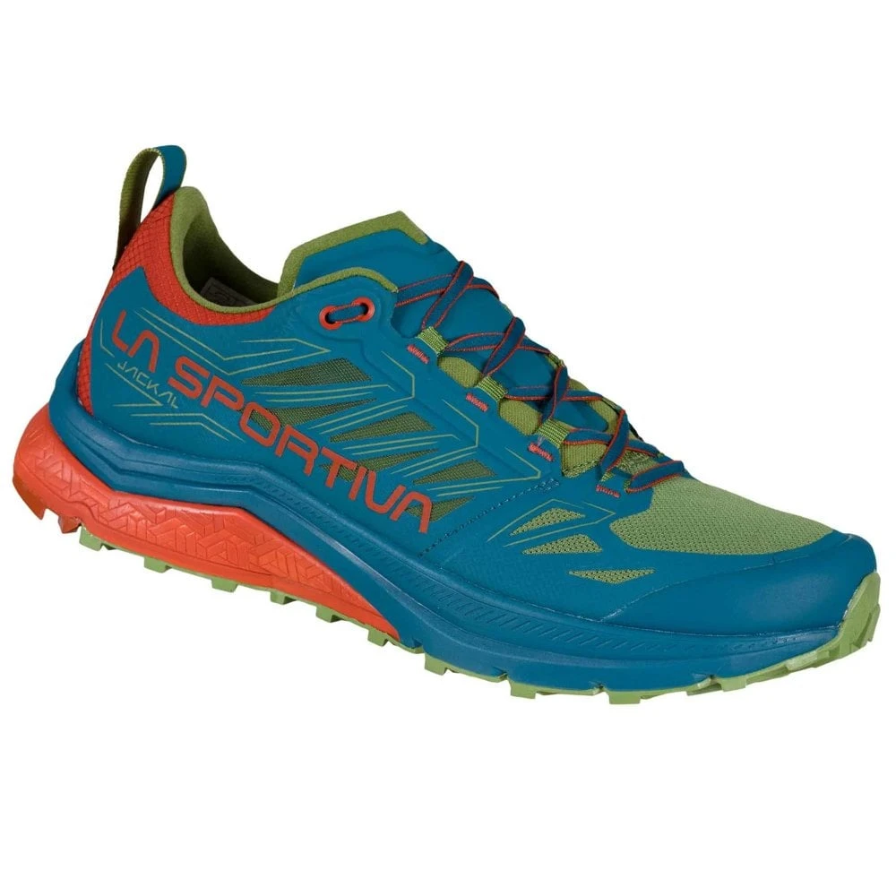 La Sportiva Jackal Mens Trail Running Shoes Space Blue/Saffron 1 La Sportiva Jackal Mens Trail Running Shoes Space Blue/Saffron