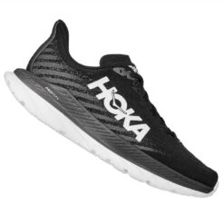 Hoka Mach 5 Wide D Womens Road Running Shoes Black/Castlerock