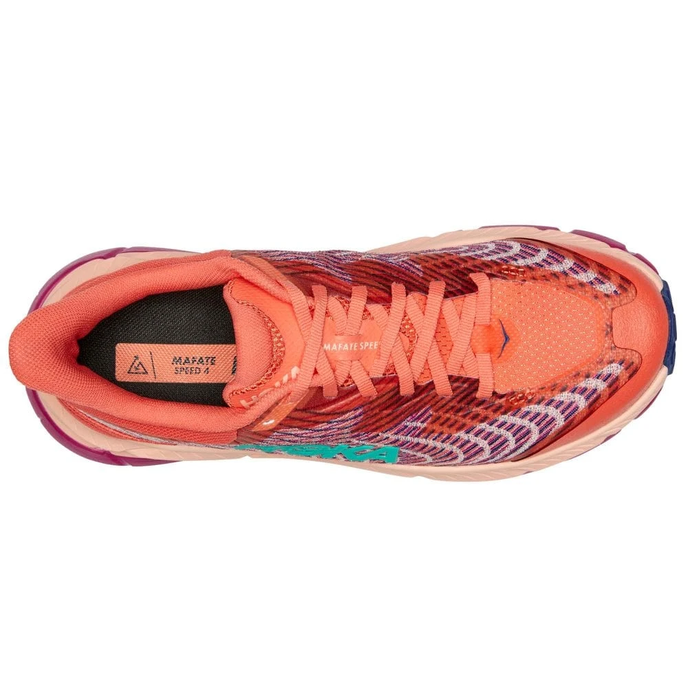Hoka Mafate Speed 4 Womens Trail Running Shoes Camellia/Peach Parfait 3 Hoka Mafate Speed 4 Womens Trail Running Shoes Camellia/Peach Parfait - Image 3