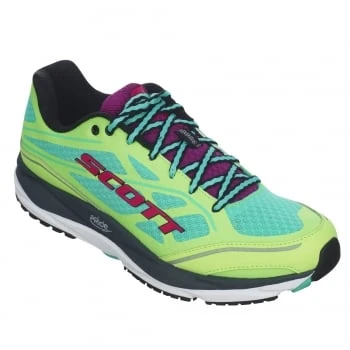 Scott Palani Support Womens Road Running Shoes With SUPPORT Green/Purple 2 Scott Palani Support Womens Road Running Shoes With SUPPORT Green/Purple - Image 2
