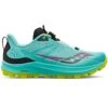 Saucony Peregrine 12 ST Womens Trail Running Shoes Cool Mint/Acid