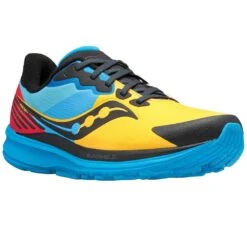 Saucony Ride 14 RUSHIELD Womens All-Weather Road Running Shoes Solar Chill