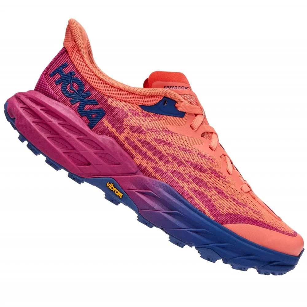 Hoka Speedgoat 5 Wide D Womens Trail Running Shoes Festival Fuschia/Camellia 1 Hoka Speedgoat 5 Wide D Womens Trail Running Shoes Festival Fuschia/Camellia